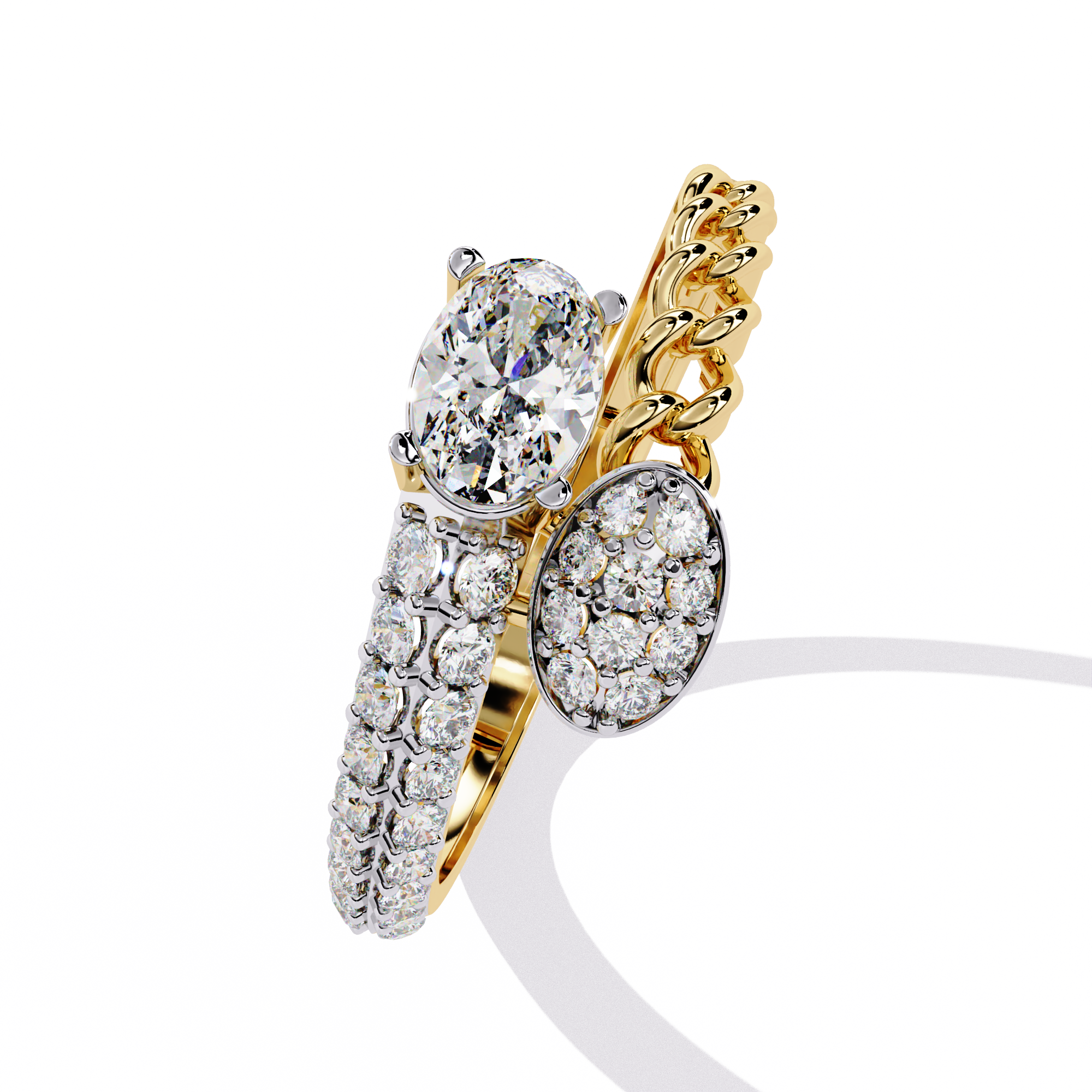 WOKE ™ 0.625 CARAT VVS-F Lab Grown Diamond ring in 14/18k Gold| WOKE