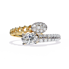 WOKE ™ 0.625 CARAT VVS-F Lab Grown Diamond ring in 14/18k Gold| WOKE