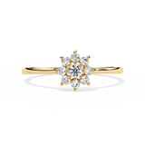 WOKE ™ 0.70 CARAT VVS-F Lab Grown Diamond ring in 14/18k Gold| WOKE