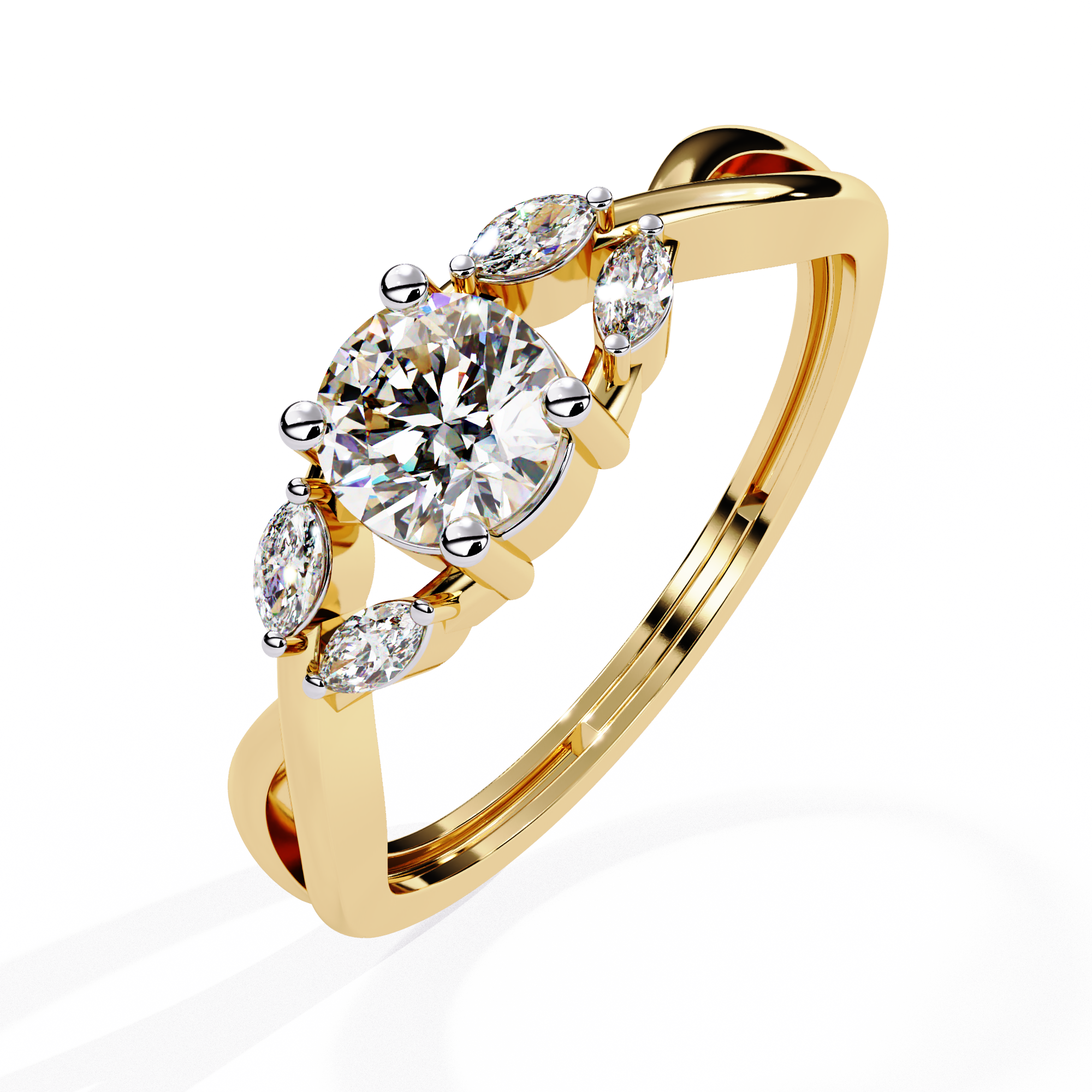 WOKE ™  0.70 CARAT VVS-F Lab Grown Diamond ring in 14/18k Gold| WOKE