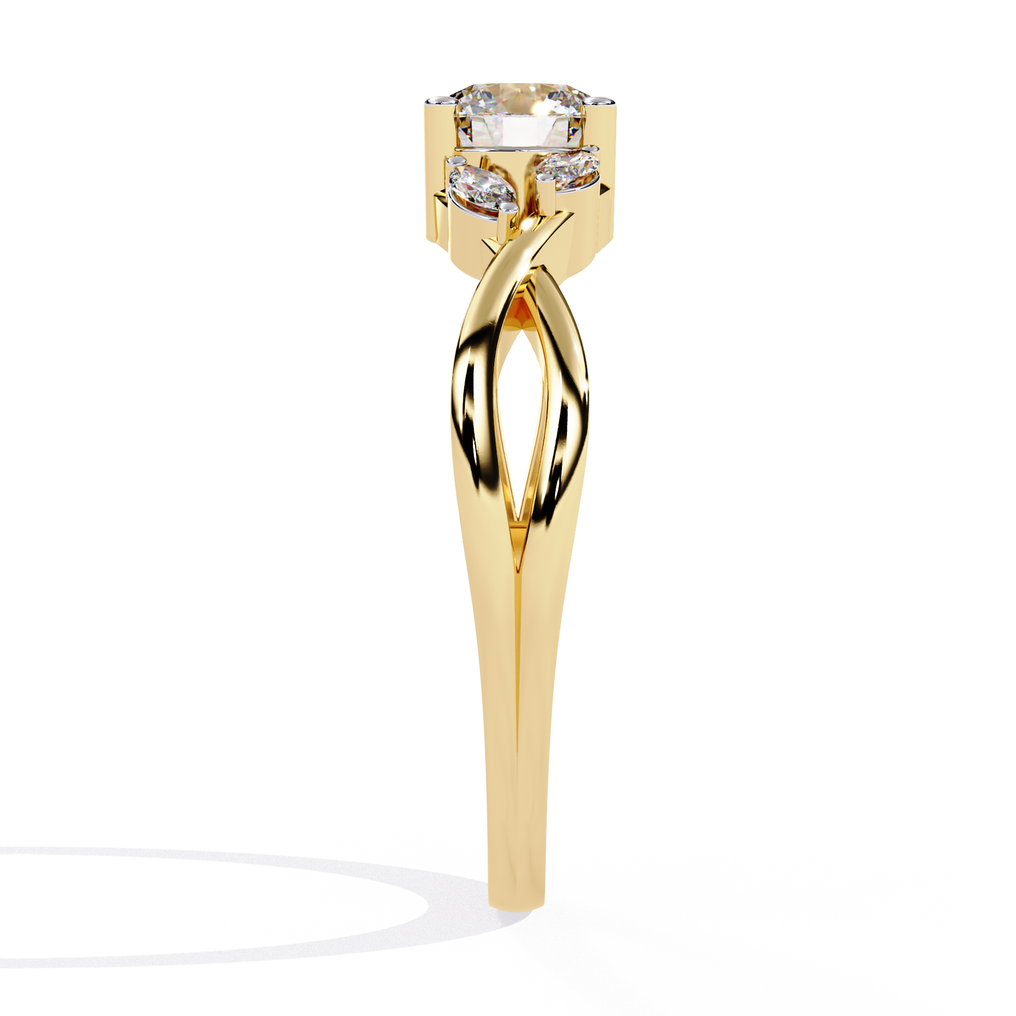 WOKE ™  0.70 CARAT VVS-F Lab Grown Diamond ring in 14/18k Gold| WOKE