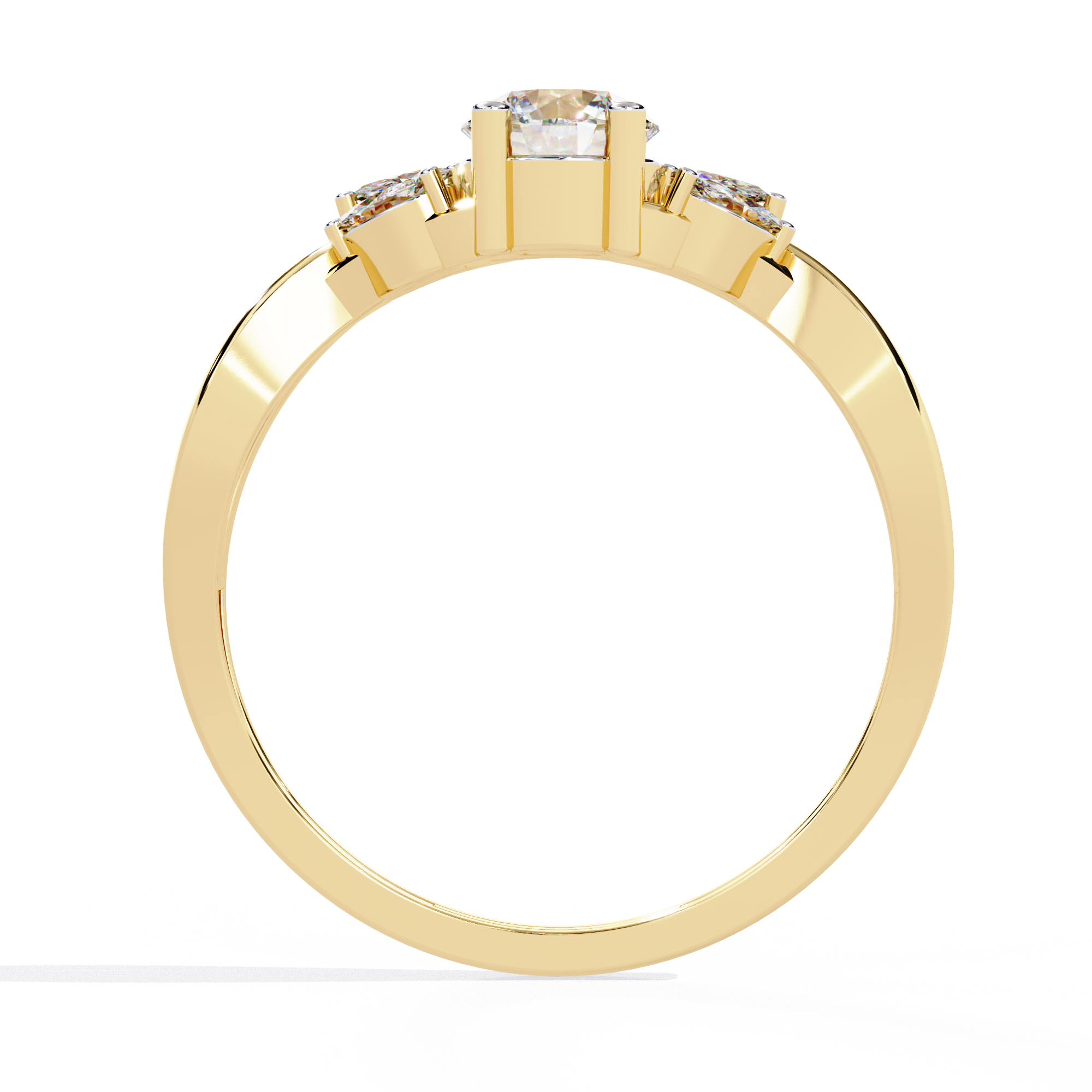 WOKE ™  0.70 CARAT VVS-F Lab Grown Diamond ring in 14/18k Gold| WOKE