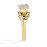 WOKE ™ 1.11 CARAT VVS-F Lab Grown Diamond ring in 14/18k Gold| WOKE