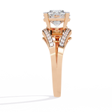 WOKE ™ 1.11 CARAT VVS-F Lab Grown Diamond ring in 14/18k Gold| WOKE