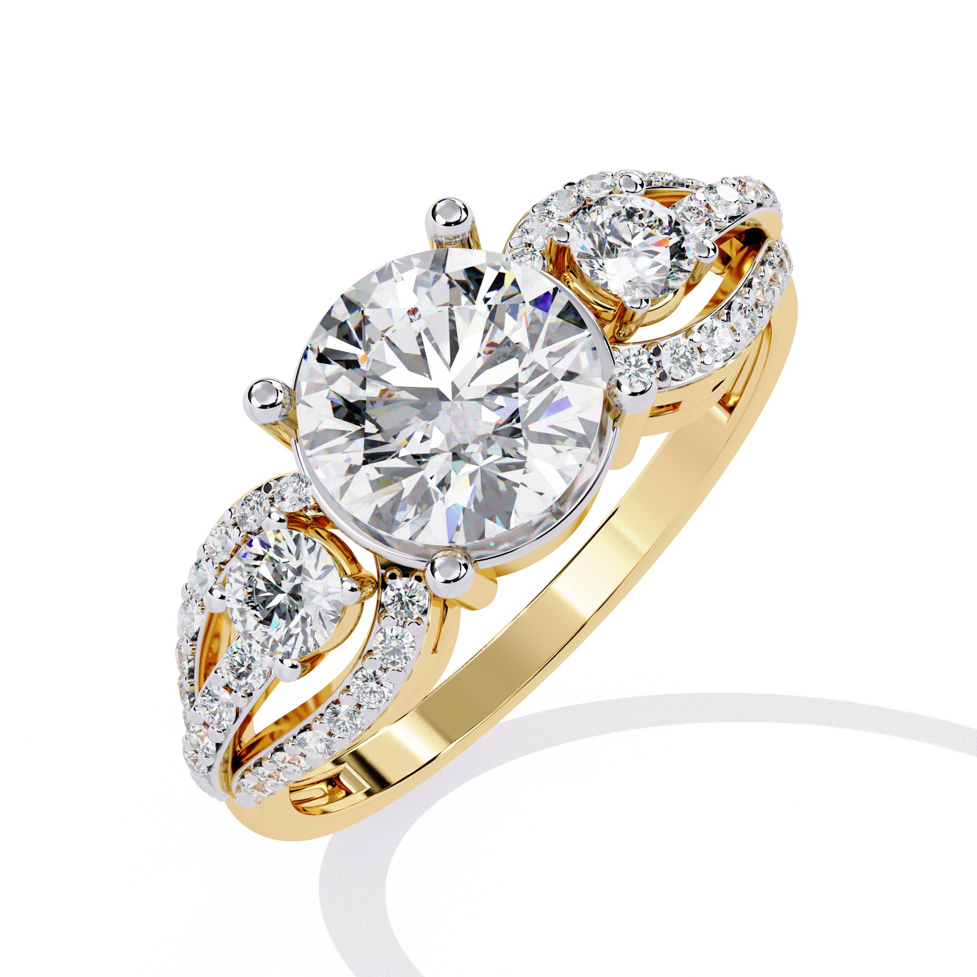 WOKE ™ 1.8 CARAT VVS-F Lab Grown Diamond ring in 14/18k Gold| WOKE