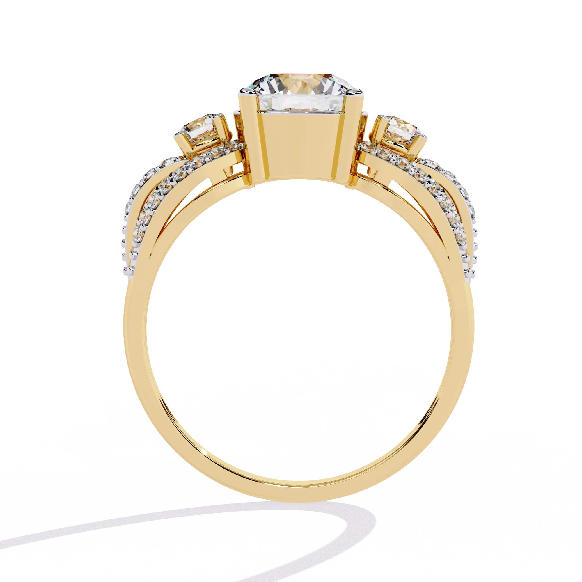 WOKE ™ 1.8 CARAT VVS-F Lab Grown Diamond ring in 14/18k Gold| WOKE