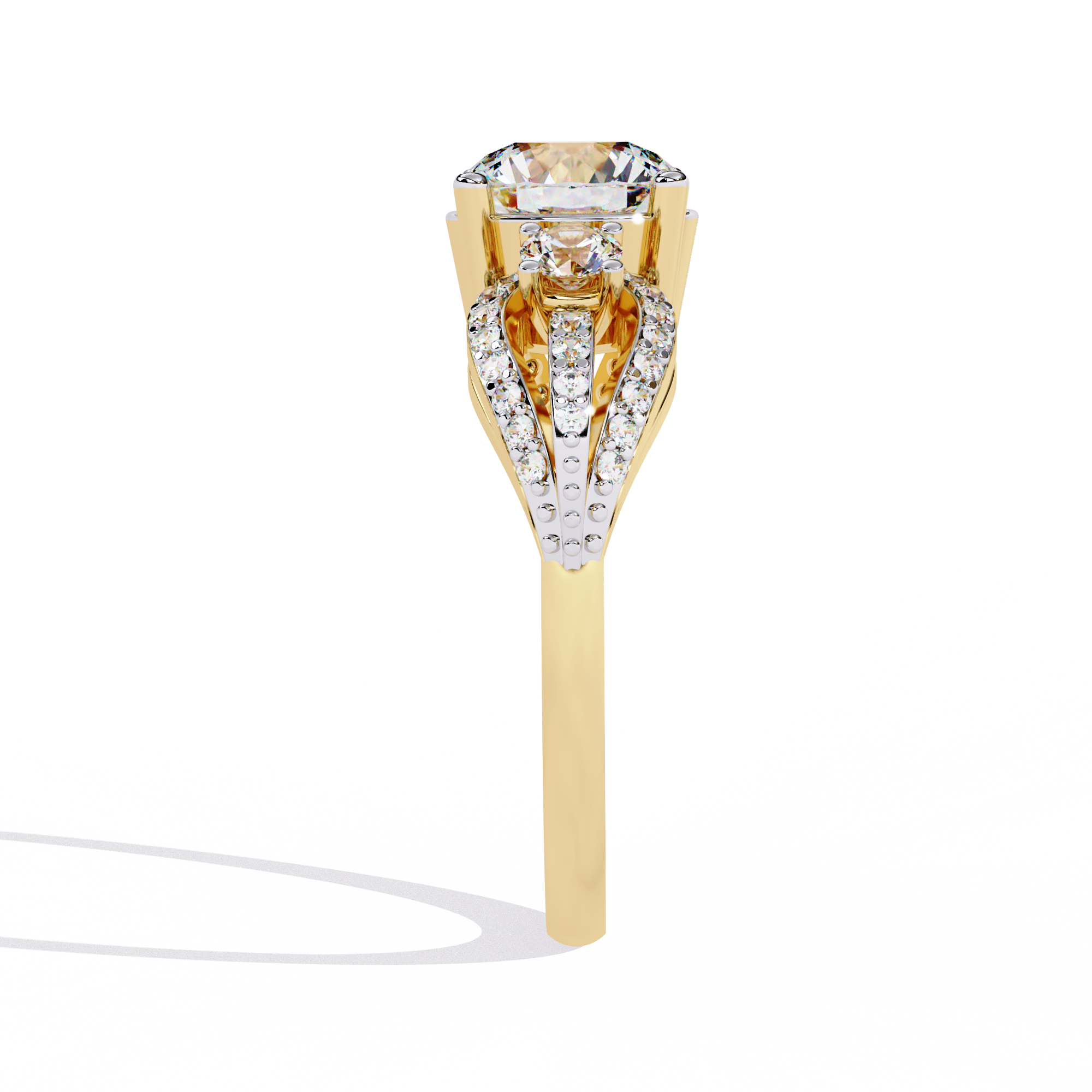 WOKE ™ 1.8 CARAT VVS-F Lab Grown Diamond ring in 14/18k Gold| WOKE