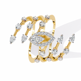 WOKE ™ 1.5 CARAT VVS-F Lab Grown Diamond ring in 14/18k Gold| WOKE
