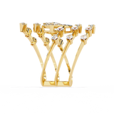 WOKE ™ 1.5 CARAT VVS-F Lab Grown Diamond ring in 14/18k Gold| WOKE