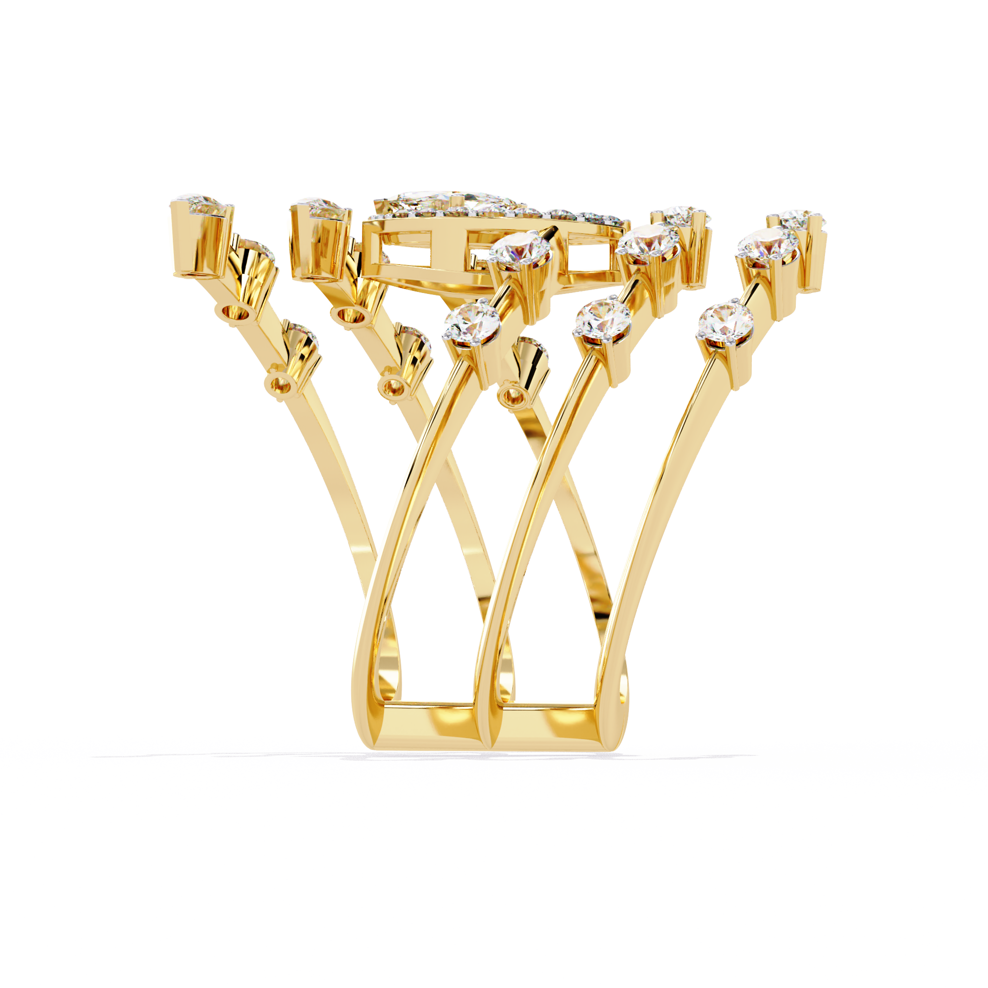 WOKE ™ 1.5 CARAT VVS-F Lab Grown Diamond ring in 14/18k Gold| WOKE