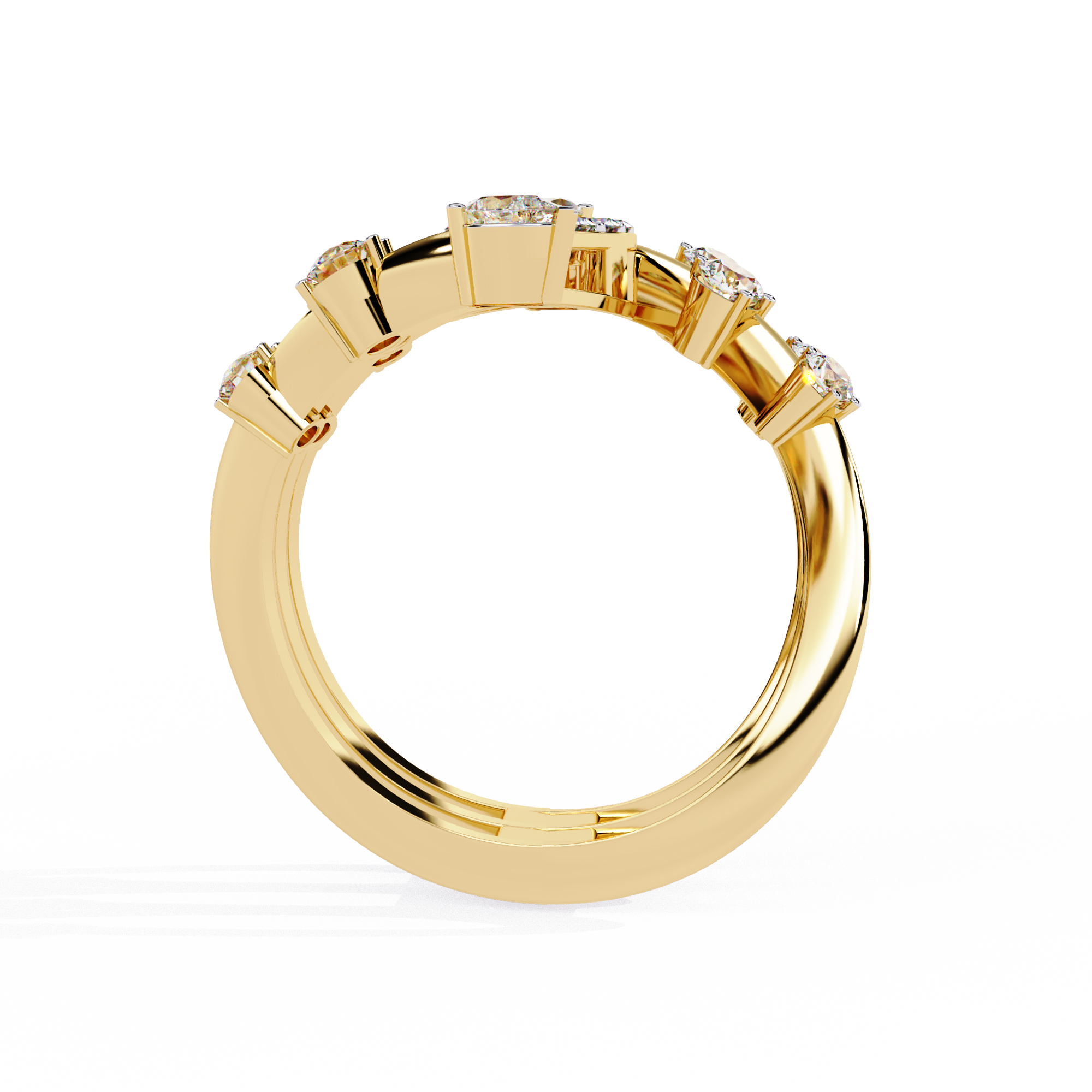WOKE ™ 1.5 CARAT VVS-F Lab Grown Diamond ring in 14/18k Gold| WOKE