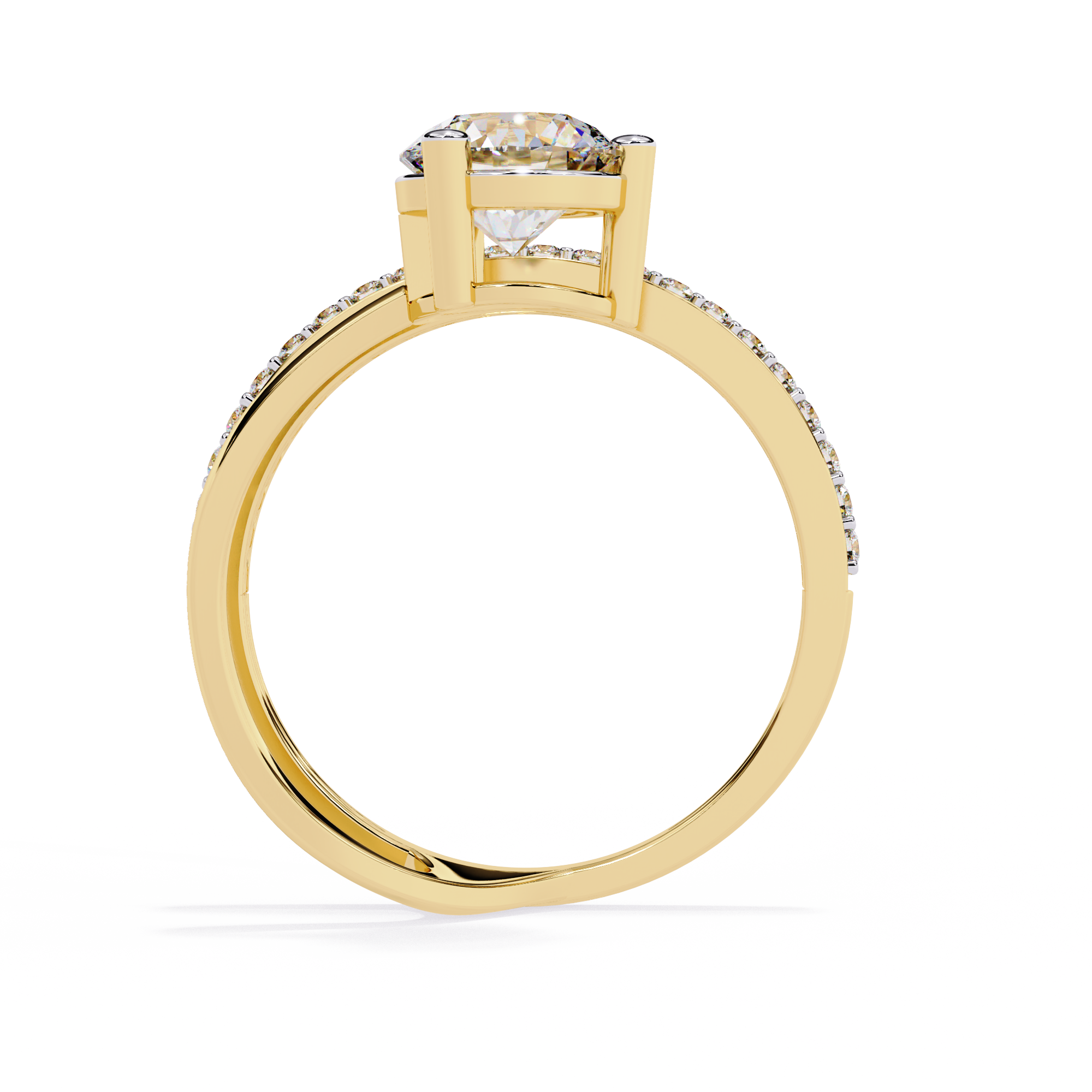 WOKE ™ 1.13 CARAT VVS-EF Lab Grown Diamond ring in 14/18k Gold| WOKE