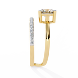 WOKE ™ 1.13 CARAT VVS-EF Lab Grown Diamond ring in 14/18k Gold| WOKE