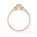 WOKE ™ 1.20 CARAT VVS-F Lab Grown Diamond ring in 14/18k Gold| WOKE