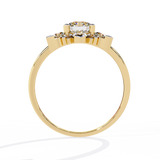 WOKE ™ 1.10 CARAT VVS-EF Lab Grown Diamond ring in 14/18k Gold| WOKE