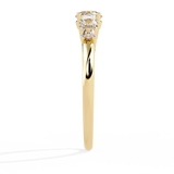 WOKE ™ 0.72 CARAT Round VVS-EF Lab Grown Diamond ring in 14/18k Gold| WOKE