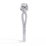 WOKE ™ 0.66 CARAT Round VVS-EF Lab Grown Diamond ring in 14/18k Gold| WOKE