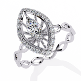 WOKE ™ 0.75 CARAT VVS-EF Lab Grown Diamond ring in 14/18k Gold| WOKE