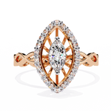 WOKE ™ 0.75 CARAT VVS-EF Lab Grown Diamond ring in 14/18k Gold| WOKE