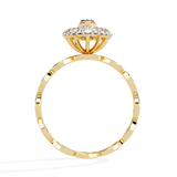 WOKE ™ 0.75 CARAT VVS-EF Lab Grown Diamond ring in 14/18k Gold| WOKE