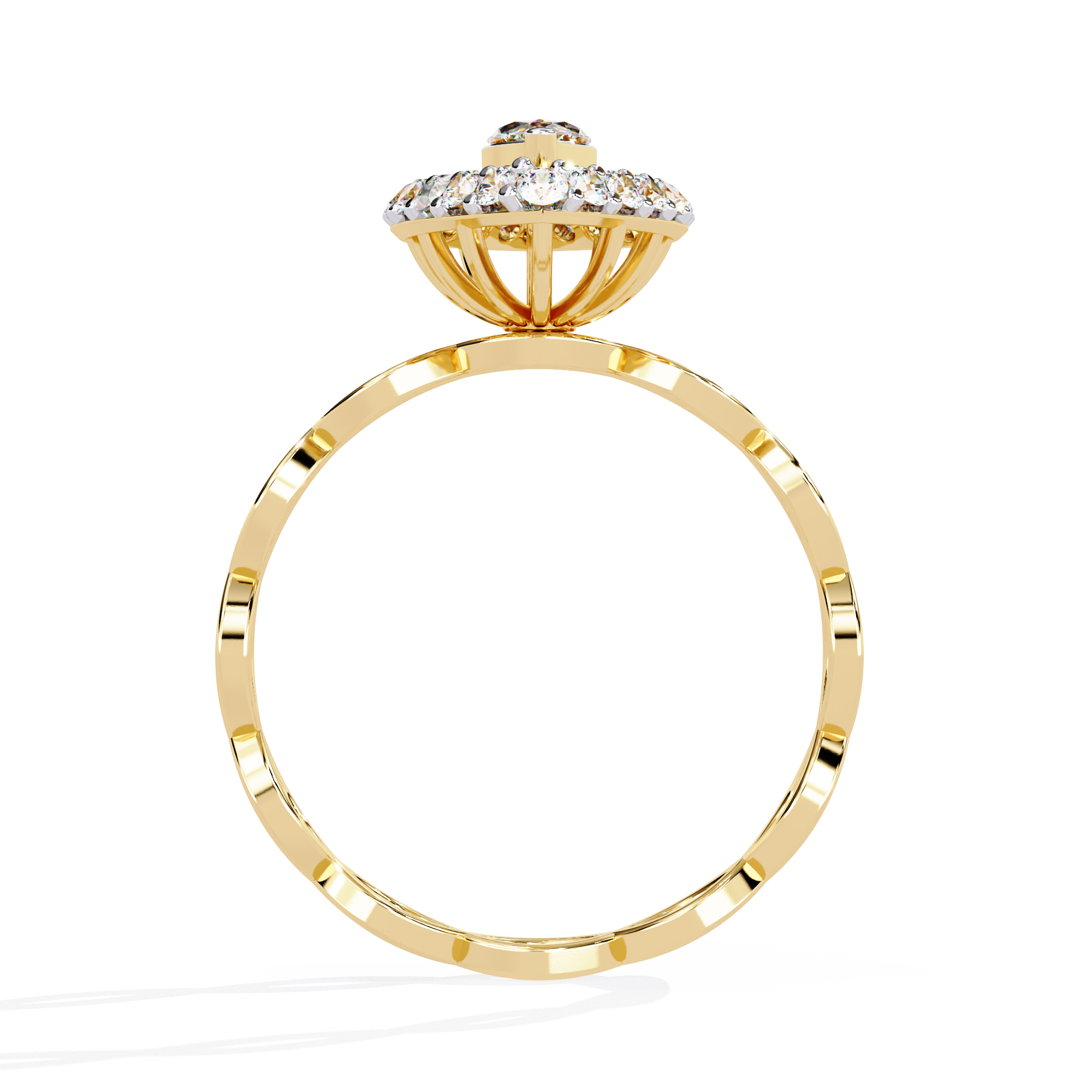 WOKE ™ 0.75 CARAT VVS-EF Lab Grown Diamond ring in 14/18k Gold| WOKE