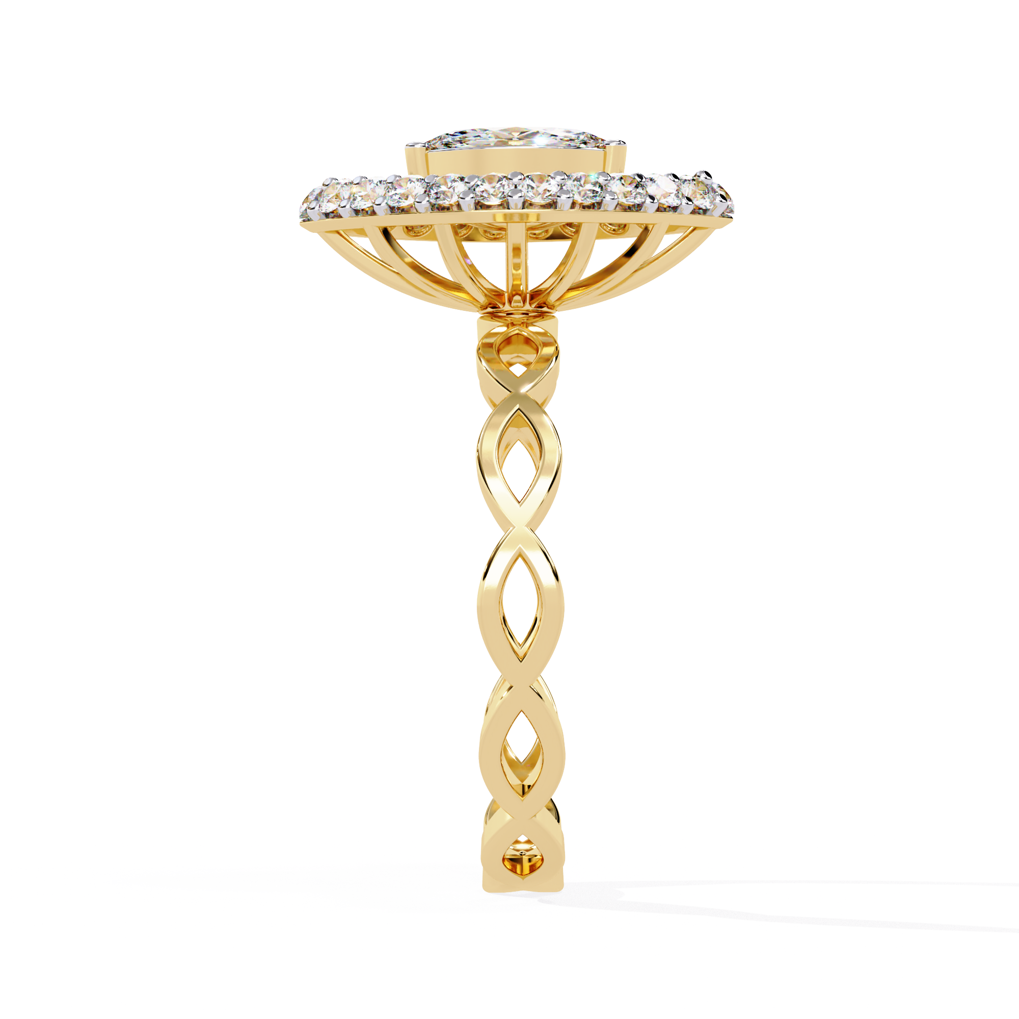 WOKE ™ 0.75 CARAT VVS-EF Lab Grown Diamond ring in 14/18k Gold| WOKE