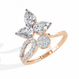 WOKE ™ 0.96 CARAT VVS-EF Lab Grown Diamond ring in 14/18k Gold| WOKE