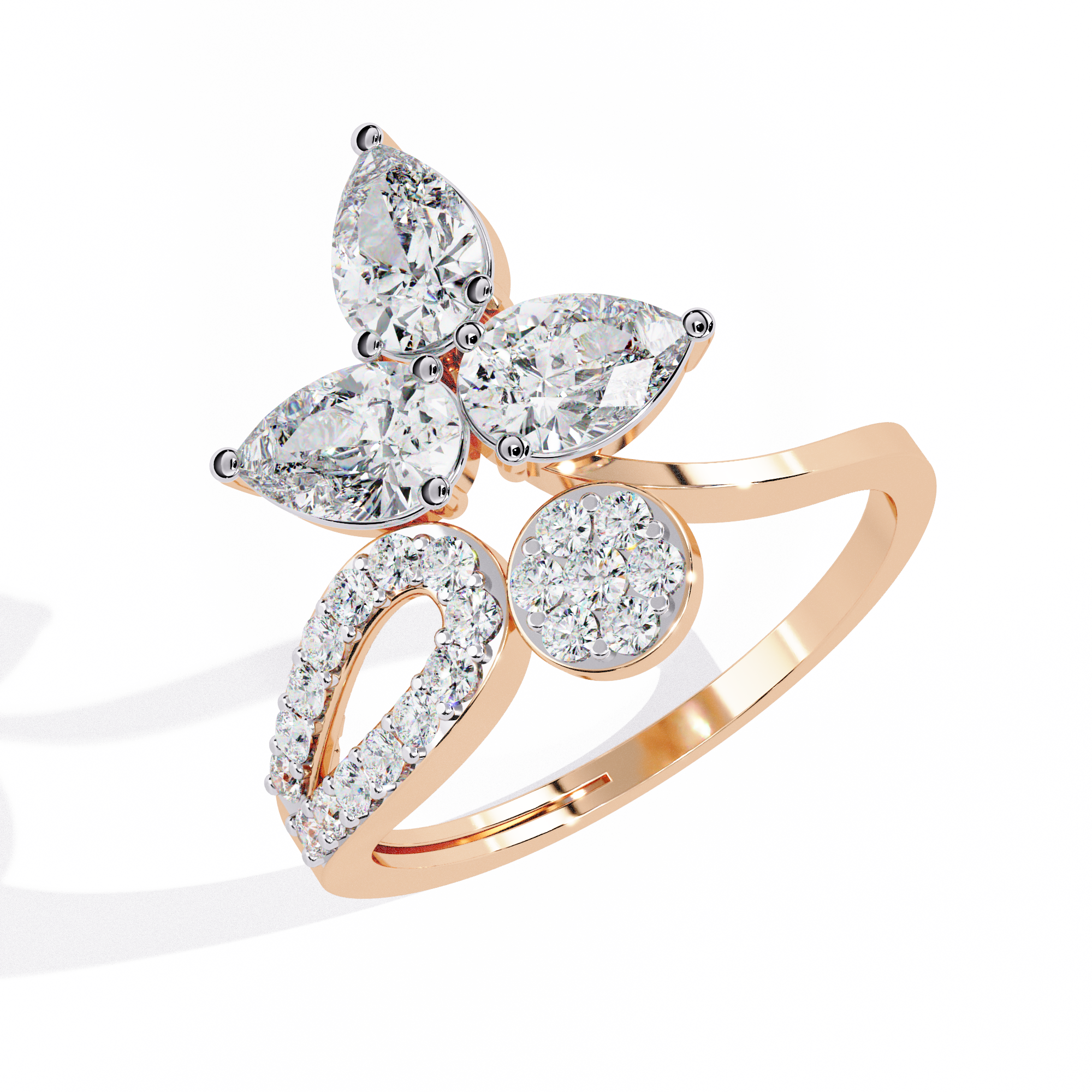 WOKE ™ 0.96 CARAT VVS-EF Lab Grown Diamond ring in 14/18k Gold| WOKE