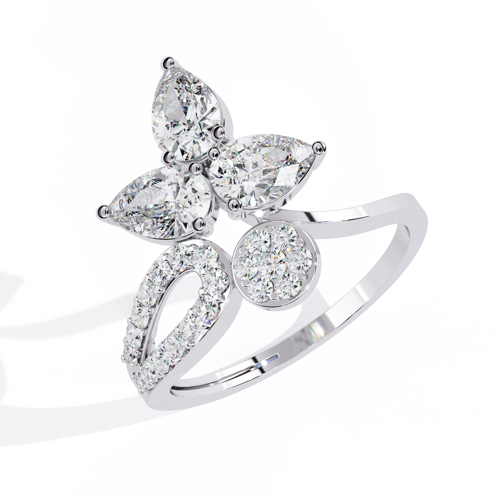 WOKE ™ 0.96 CARAT VVS-EF Lab Grown Diamond ring in 14/18k Gold| WOKE