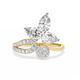 WOKE ™ 0.96 CARAT VVS-EF Lab Grown Diamond ring in 14/18k Gold| WOKE
