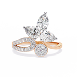 WOKE ™ 0.96 CARAT VVS-EF Lab Grown Diamond ring in 14/18k Gold| WOKE