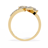 WOKE ™ 0.96 CARAT VVS-EF Lab Grown Diamond ring in 14/18k Gold| WOKE
