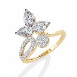 WOKE ™ 0.96 CARAT VVS-EF Lab Grown Diamond ring in 14/18k Gold| WOKE