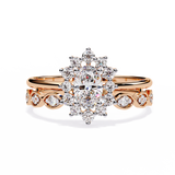 WOKE ™ 1.38 CARAT VVS-EF Oval cut Lab Grown Diamond ring in 14/18k Gold| WOKE