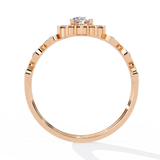 WOKE ™ 1.38 CARAT VVS-EF Oval cut Lab Grown Diamond ring in 14/18k Gold| WOKE