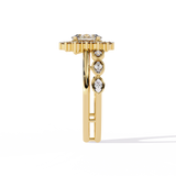 WOKE ™ 1.38 CARAT VVS-EF Oval cut Lab Grown Diamond ring in 14/18k Gold| WOKE
