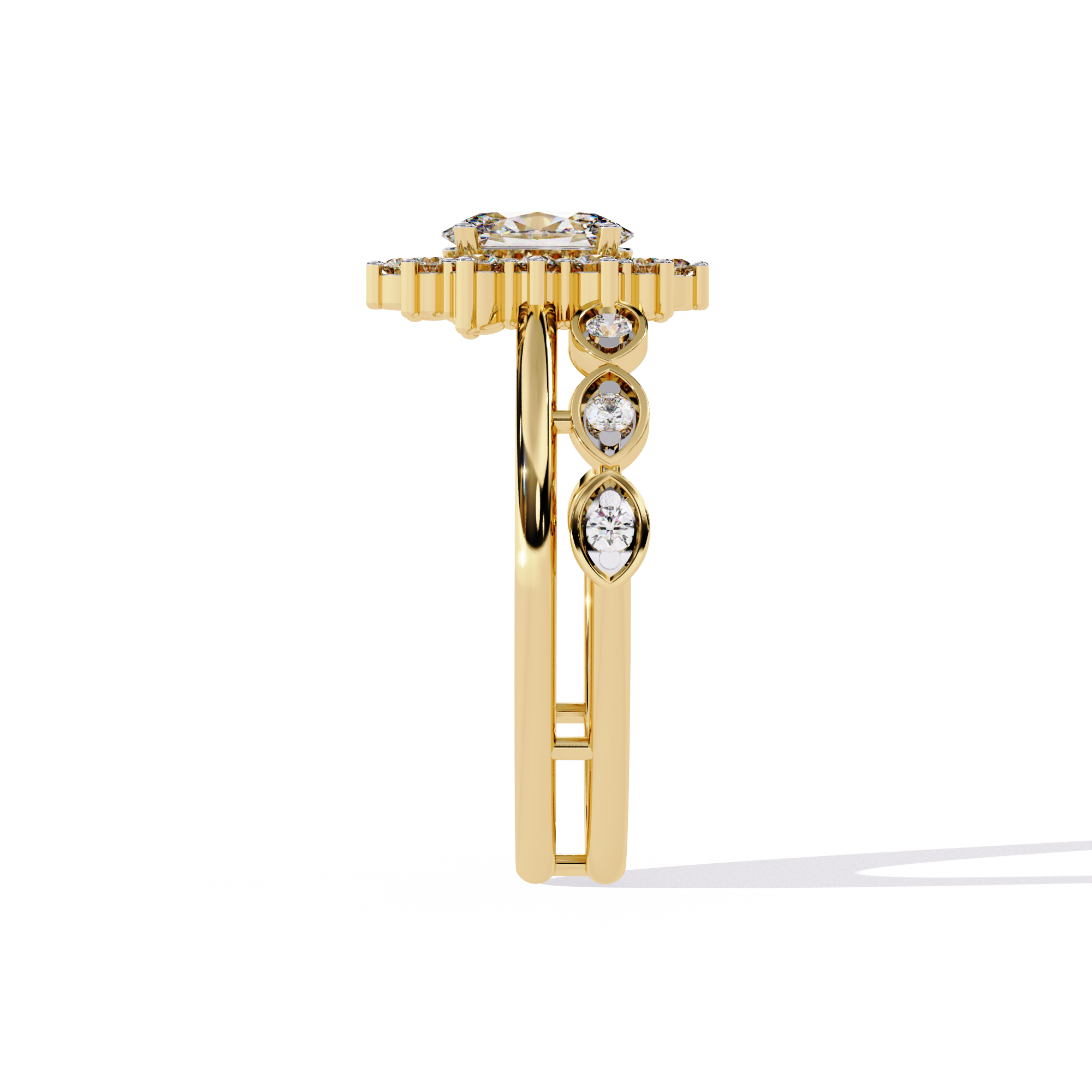 WOKE ™ 1.38 CARAT VVS-EF Oval cut Lab Grown Diamond ring in 14/18k Gold| WOKE