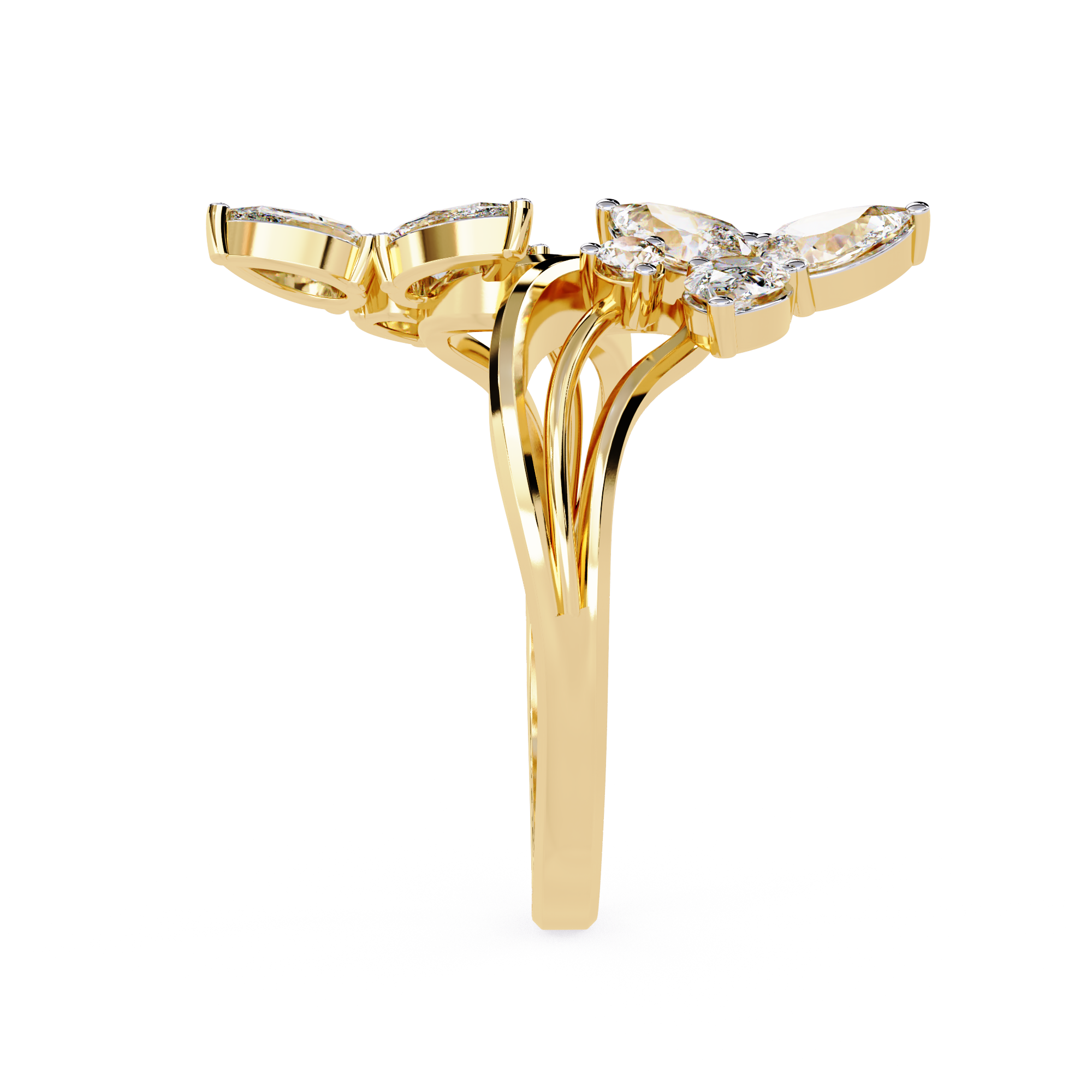 WOKE ™ .95 CARAT VVS-EF Lab Grown Diamond ring in 14/18k Gold| WOKE