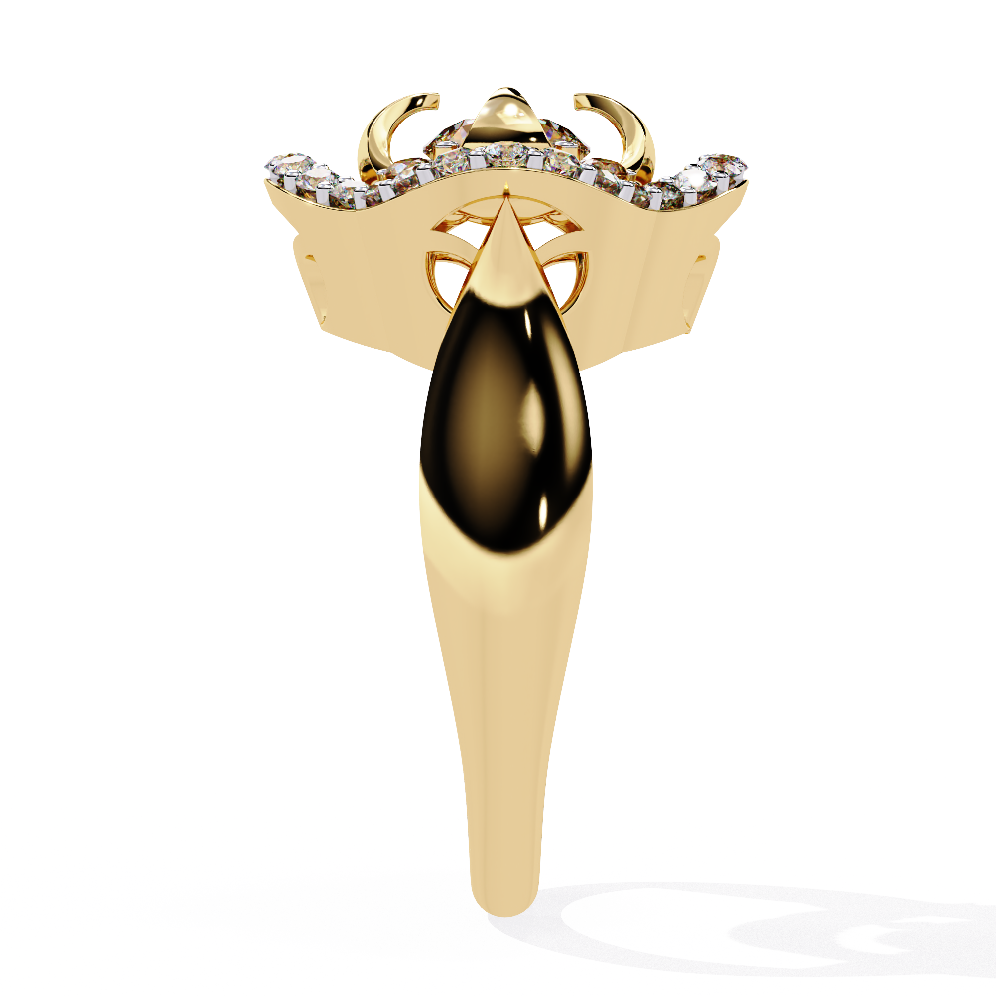 WOKE ™ FLOWER 0.75 CARAT VVS-EF Lab Grown Diamond ring in 14/18k Gold | WOKE