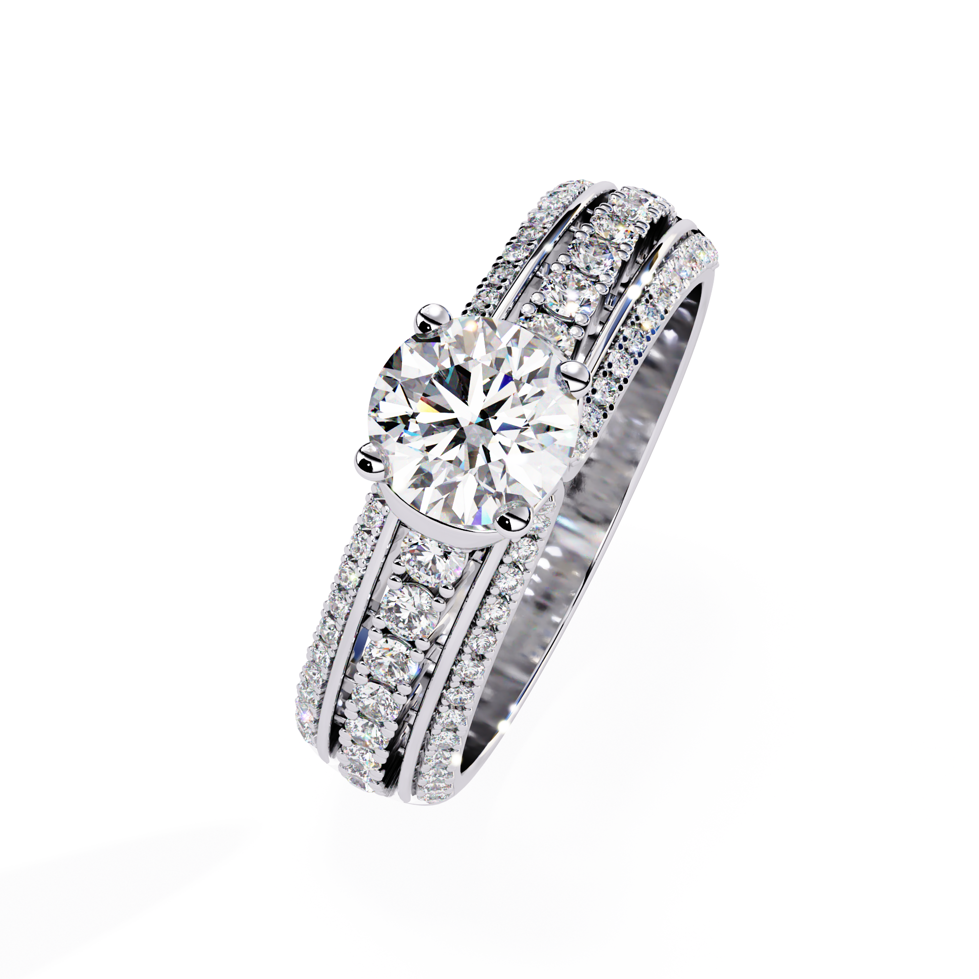WOKE ™ 1.3 CARAT VVS-EF Lab Grown Diamond ring in 14/18k Gold| WOKE