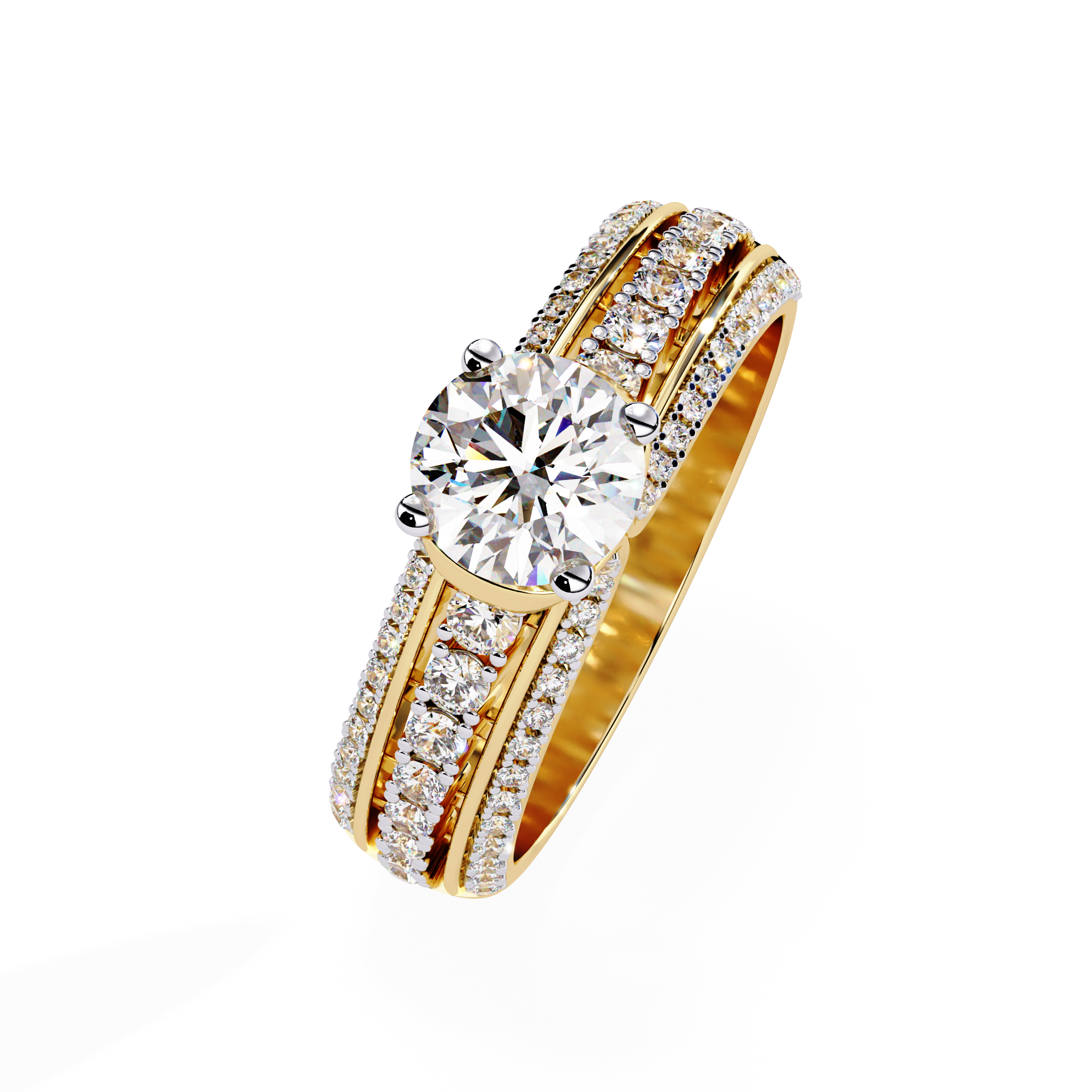 WOKE ™ 1.3 CARAT VVS-EF Lab Grown Diamond ring in 14/18k Gold| WOKE