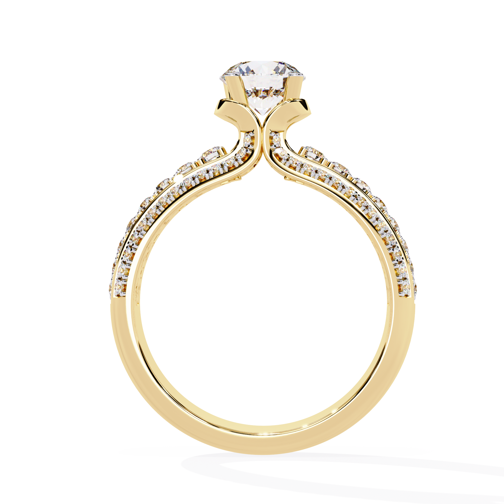 WOKE ™ 1.3 CARAT VVS-EF Lab Grown Diamond ring in 14/18k Gold| WOKE