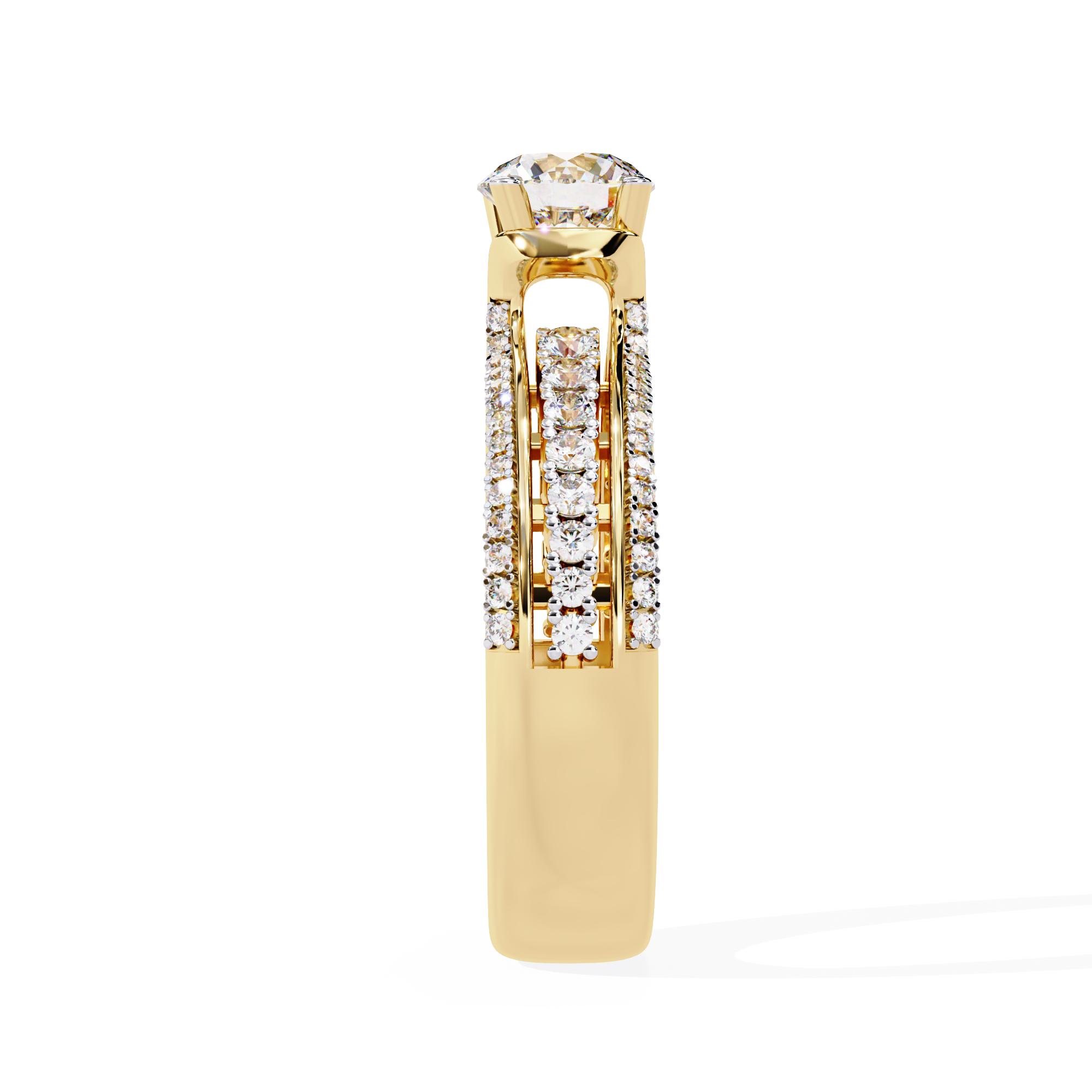 WOKE ™ 1.3 CARAT VVS-EF Lab Grown Diamond ring in 14/18k Gold| WOKE