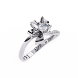 WOKE ™ 0.52 CARAT VVS-EF Lab Grown Diamond ring in 14/18k Gold| WOKE