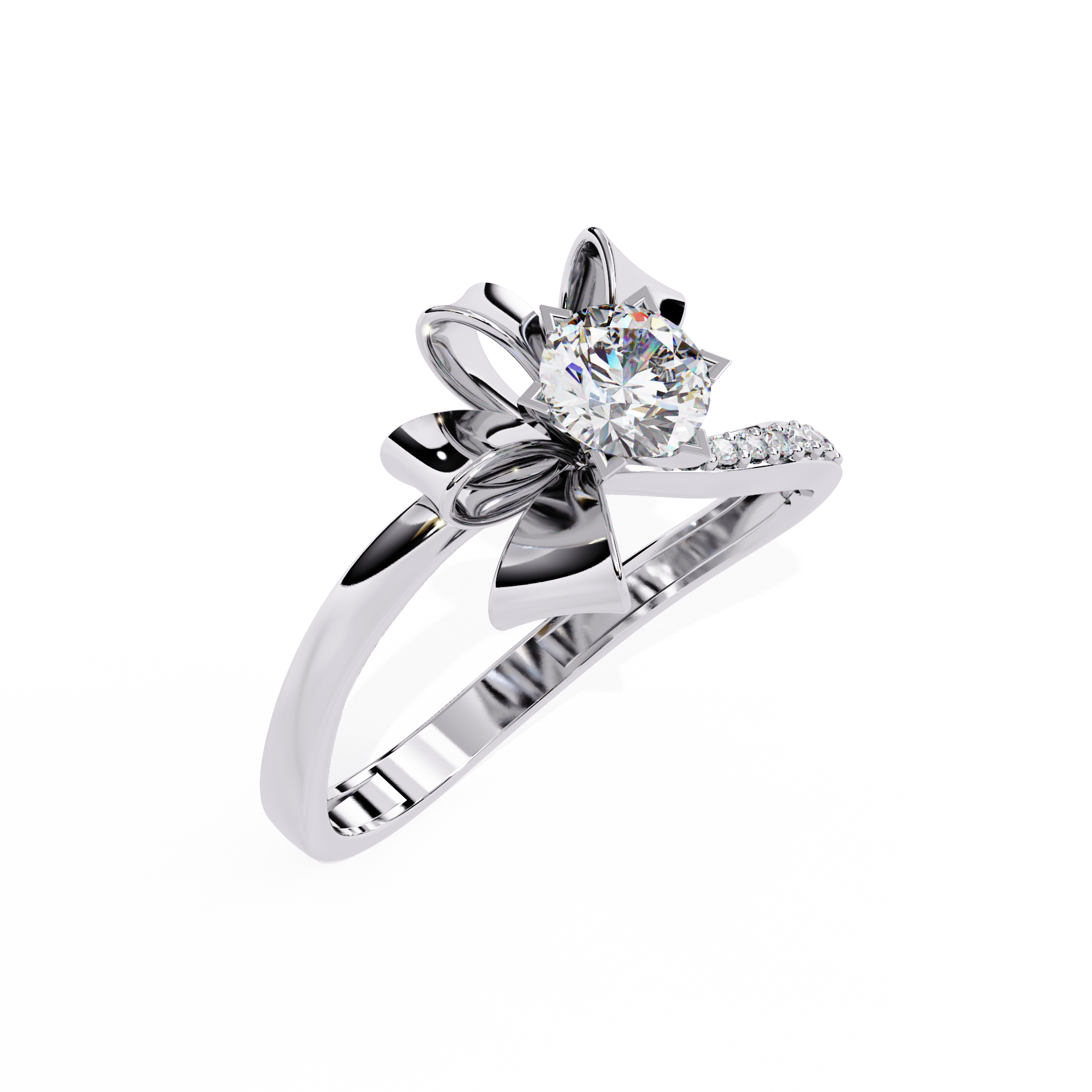 WOKE ™ 0.52 CARAT VVS-EF Lab Grown Diamond ring in 14/18k Gold| WOKE
