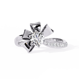 WOKE ™ 0.52 CARAT VVS-EF Lab Grown Diamond ring in 14/18k Gold| WOKE