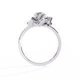 WOKE ™ 0.52 CARAT VVS-EF Lab Grown Diamond ring in 14/18k Gold| WOKE