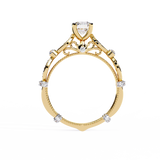 WOKE ™ 0.95 CARAT VVS-EF Lab Grown Diamond ring in 14/18k Gold| WOKE