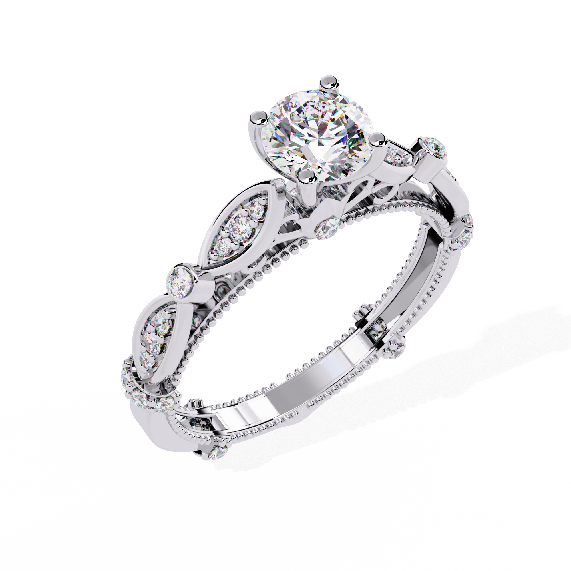 WOKE ™ 0.95 CARAT VVS-EF Lab Grown Diamond ring in 14/18k Gold| WOKE