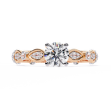 WOKE ™ 0.95 CARAT VVS-EF Lab Grown Diamond ring in 14/18k Gold| WOKE